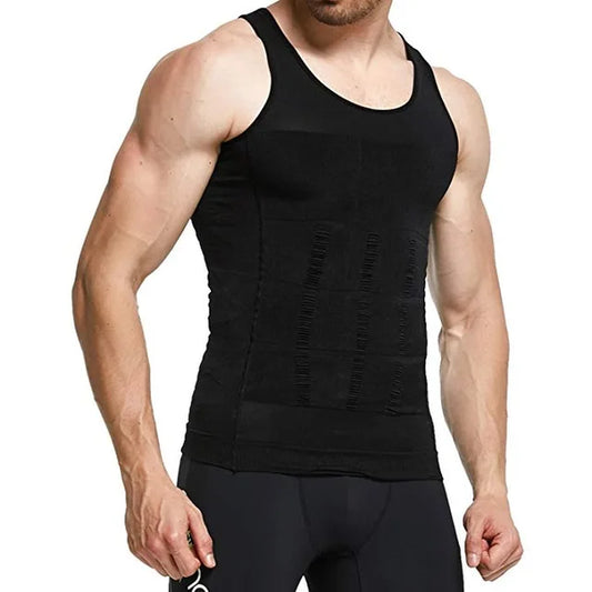 Men'S Slimming Shaper Posture Vest Male Belly Abdomen for Corrector Compression Body Building Fat Burn Chest Tummy Corset